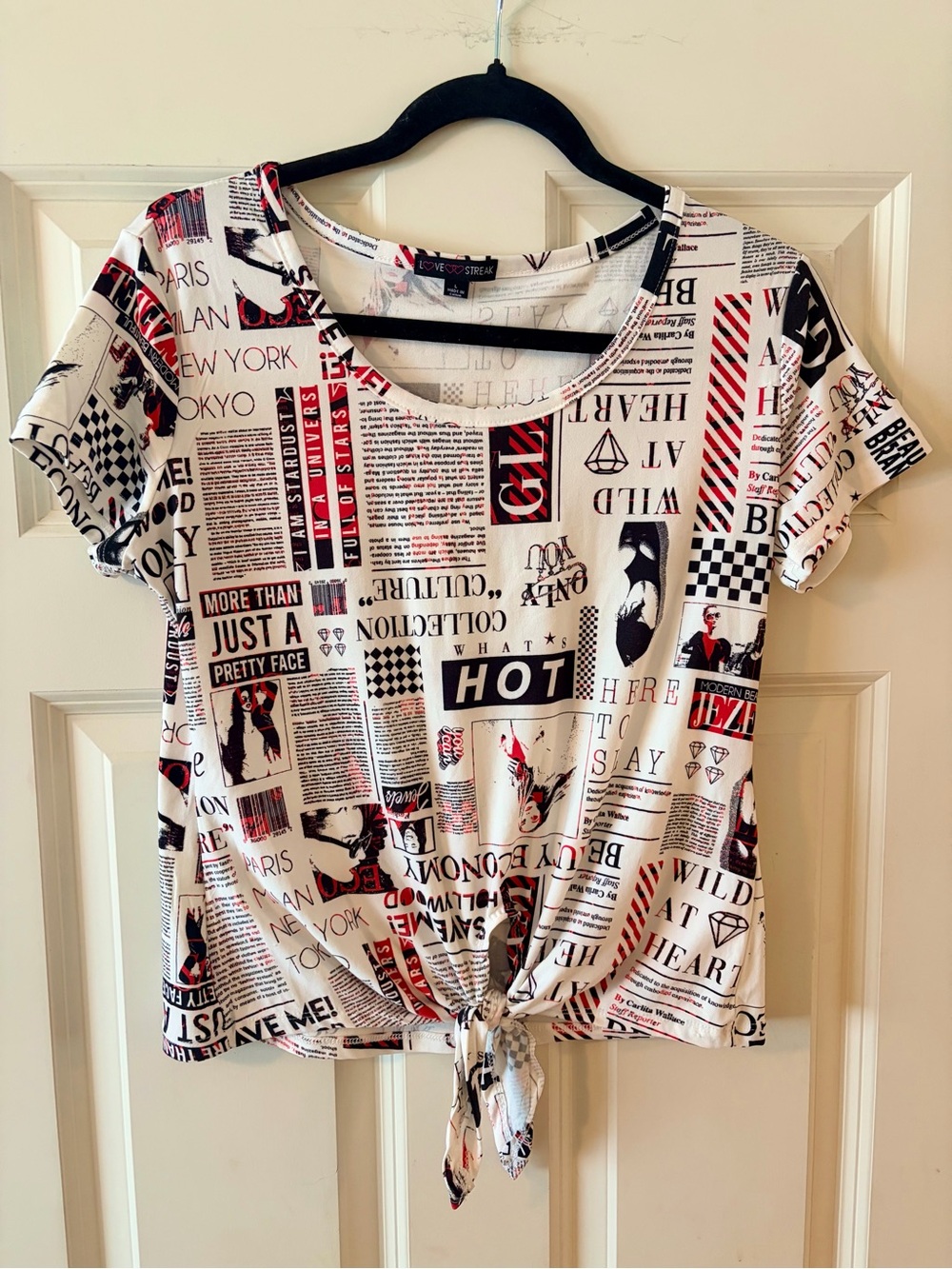 Love Streak News Print Tee